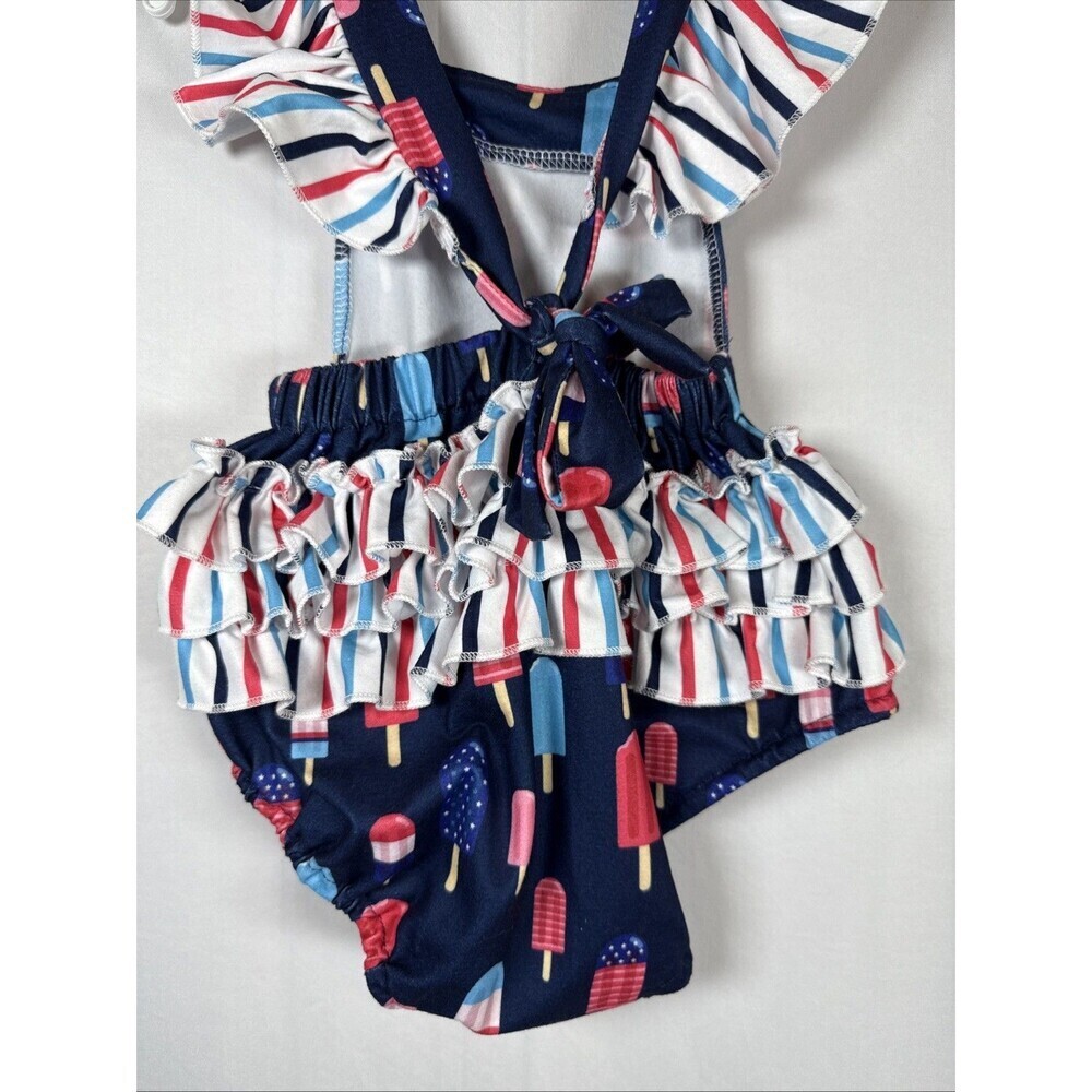 Pete And Lucy Popsicle Print Romper Size 12-18 M Preowned - Picture 8 of 11